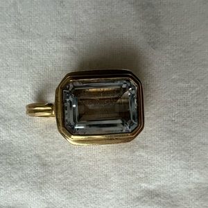 SLANE and SLANE White Topaz gold plated pendant AURA